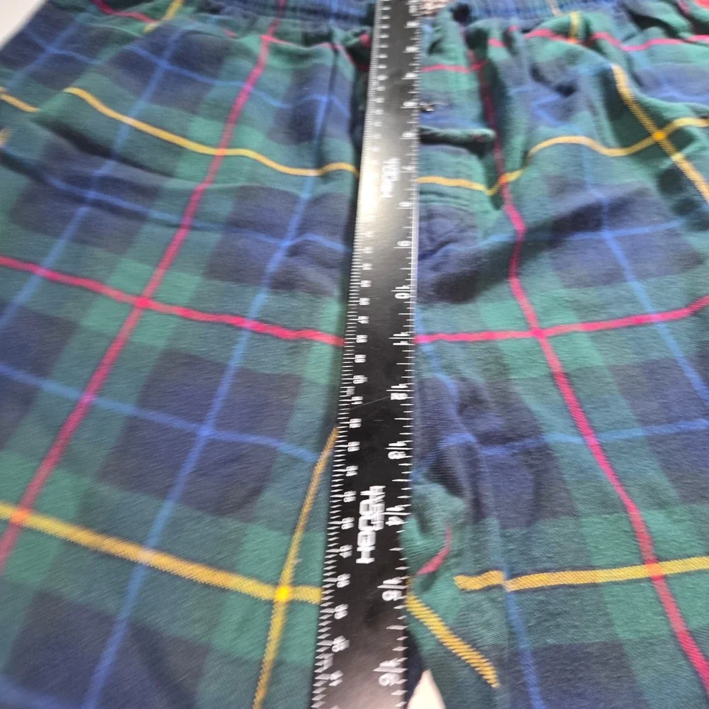 Polo Ralph Lauren Mens XL Green Blue Tartan Plaid Flannel Pajama Pants Cotton